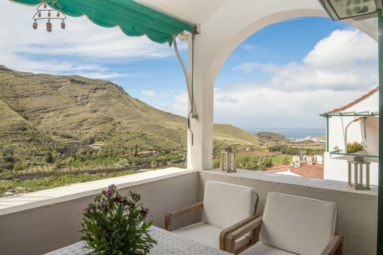 Casa Carmen Agaete Con Terraza Y Vistas Al Mar Lejlighed Eksteriør billede